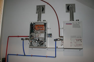 Tankless water heater installation service in Glendale with Twins Plumbing