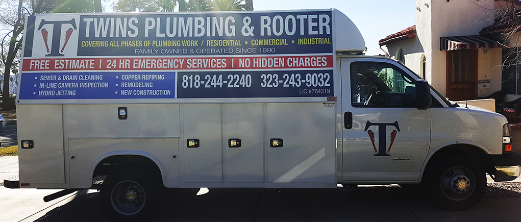 Twins Plumbing and Rooter Van